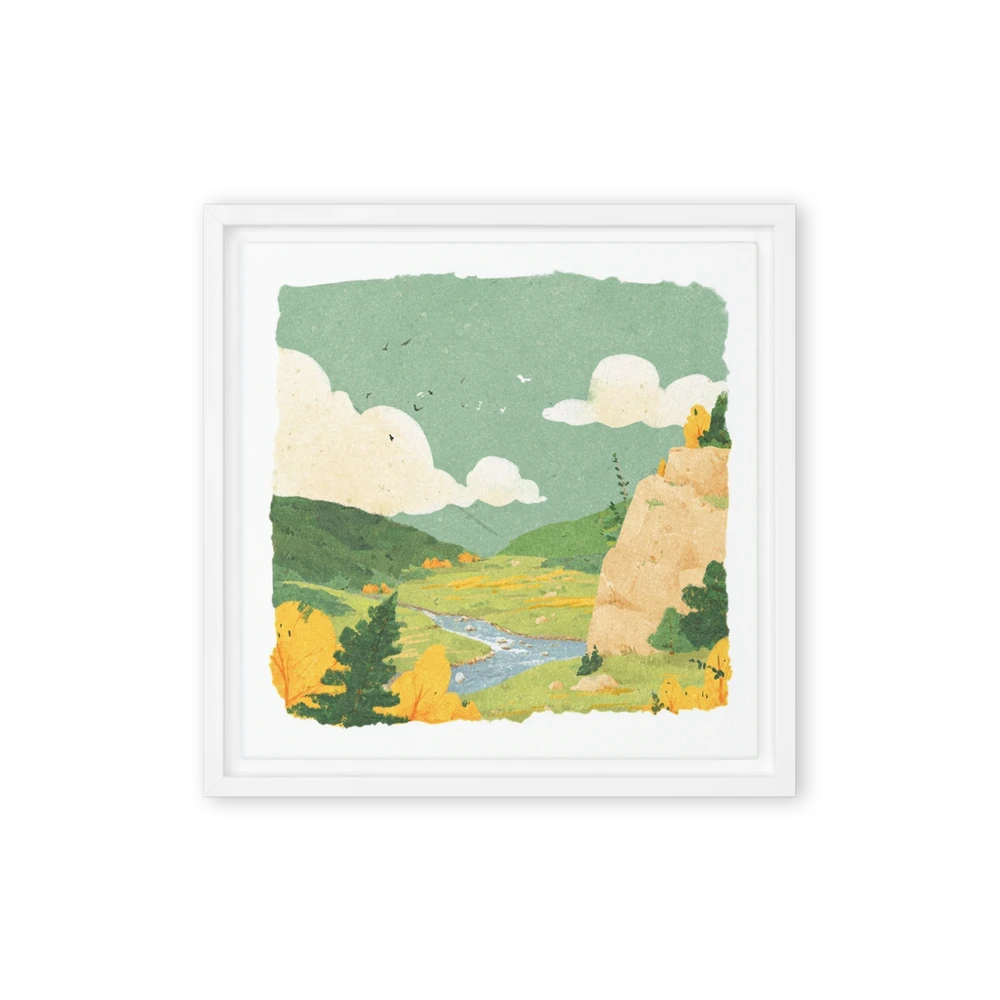 Autumn Valley River | Art Print