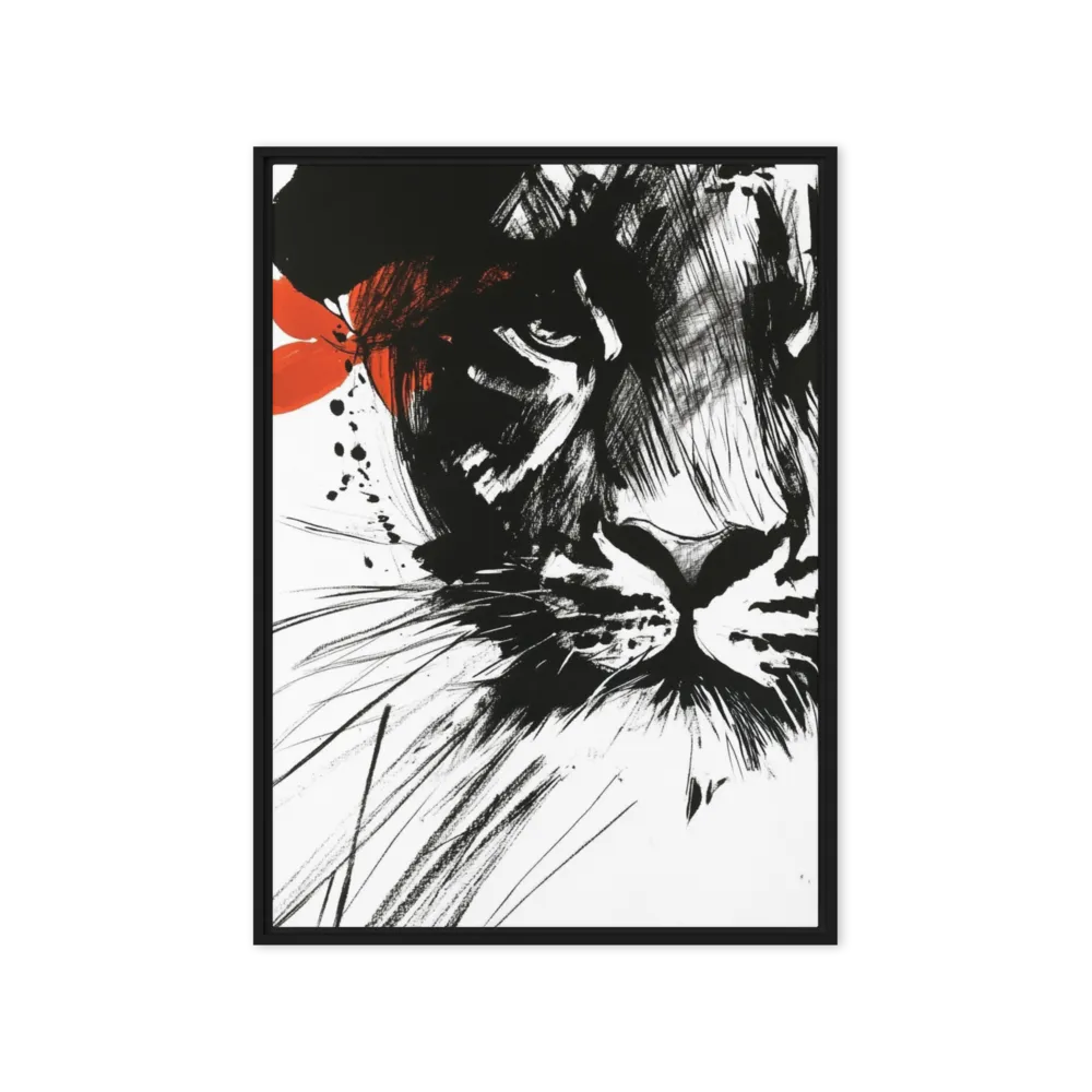 Shadow of the Panther 
 Poster with Red oak Frame | 20″x 30″