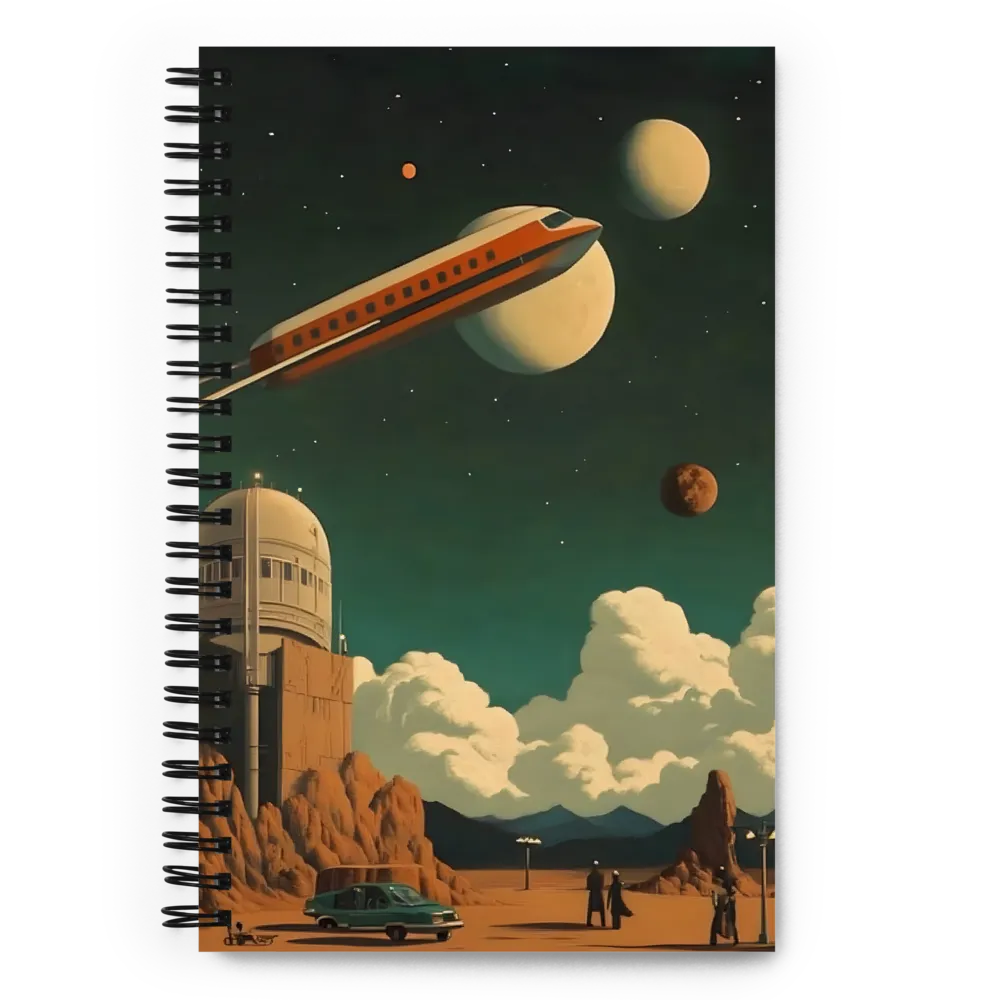 Retro Space Odyssey 
 Spiral Notebook | 140 pages