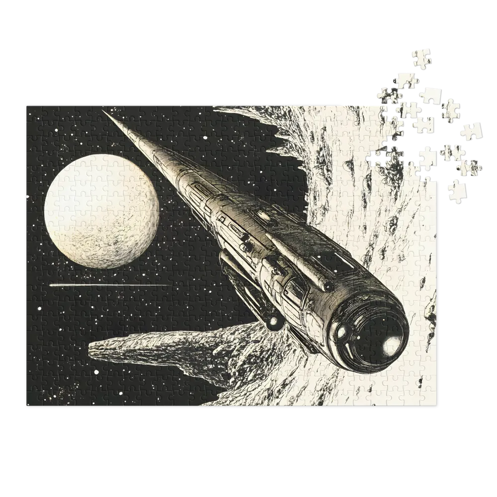 Pouso Cósmico 
 Puzzle em caixa de metal