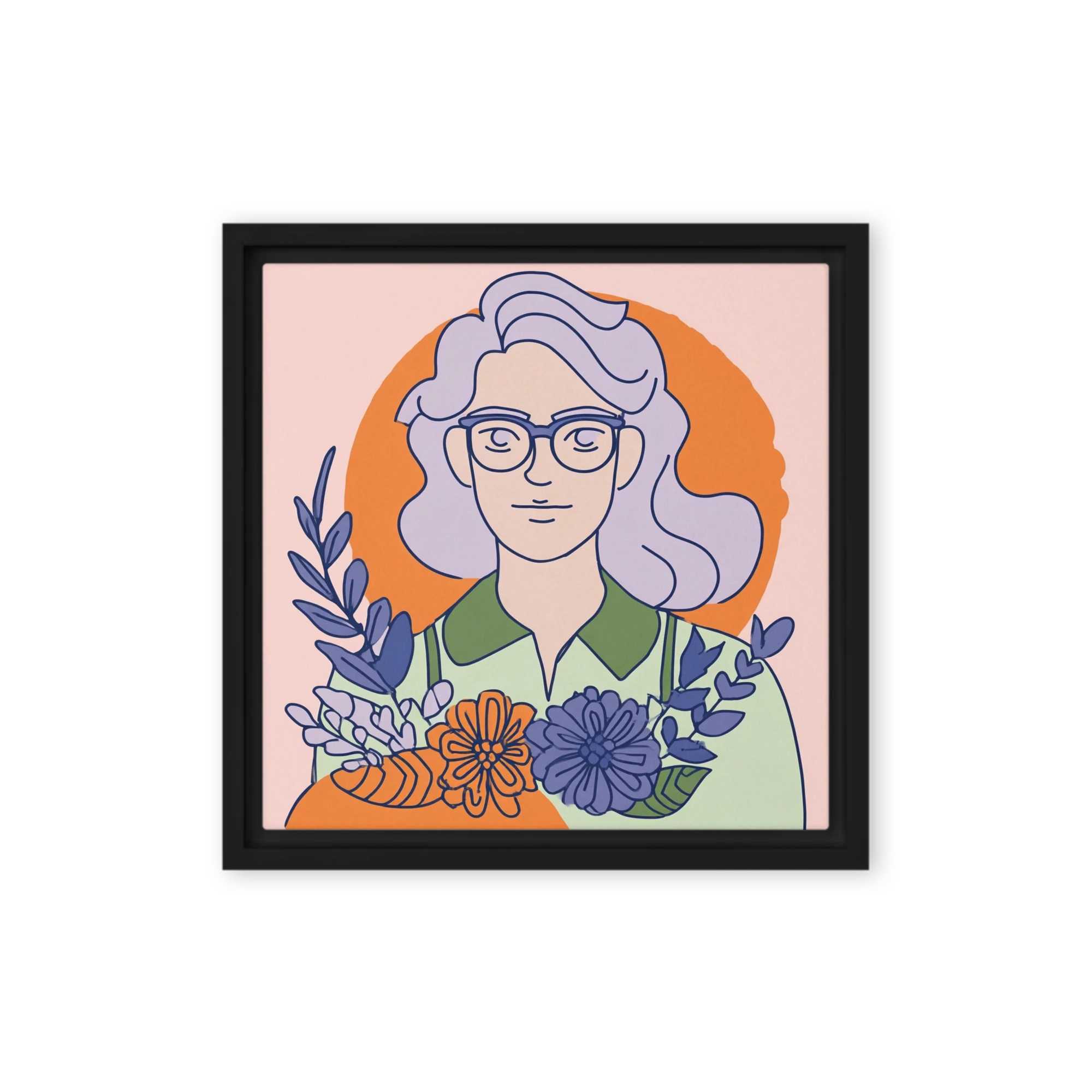 Floral Glasses Portrait