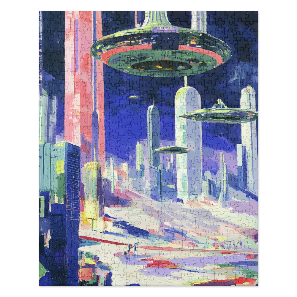 Neo-Futuristic Metropolis 
 Jigsaw Puzzle