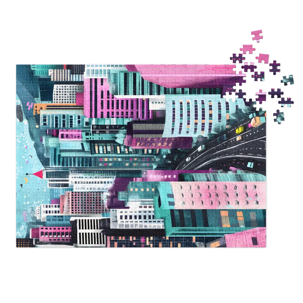Colorful Urban Cityscape