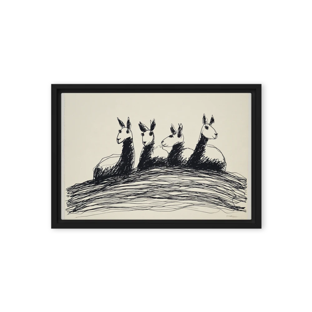 Four Llamas | Art Print