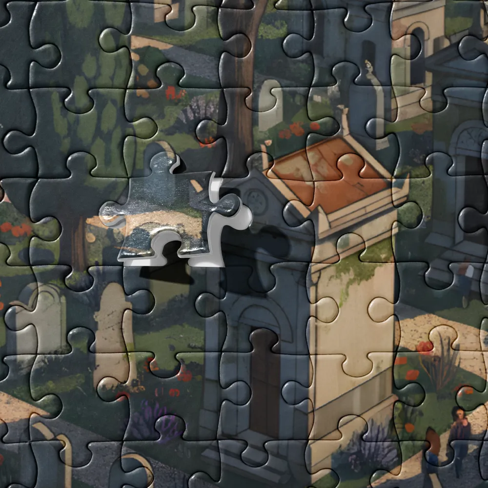 Urban Cemetery 
 Jigsaw Puzzle in Tin Box