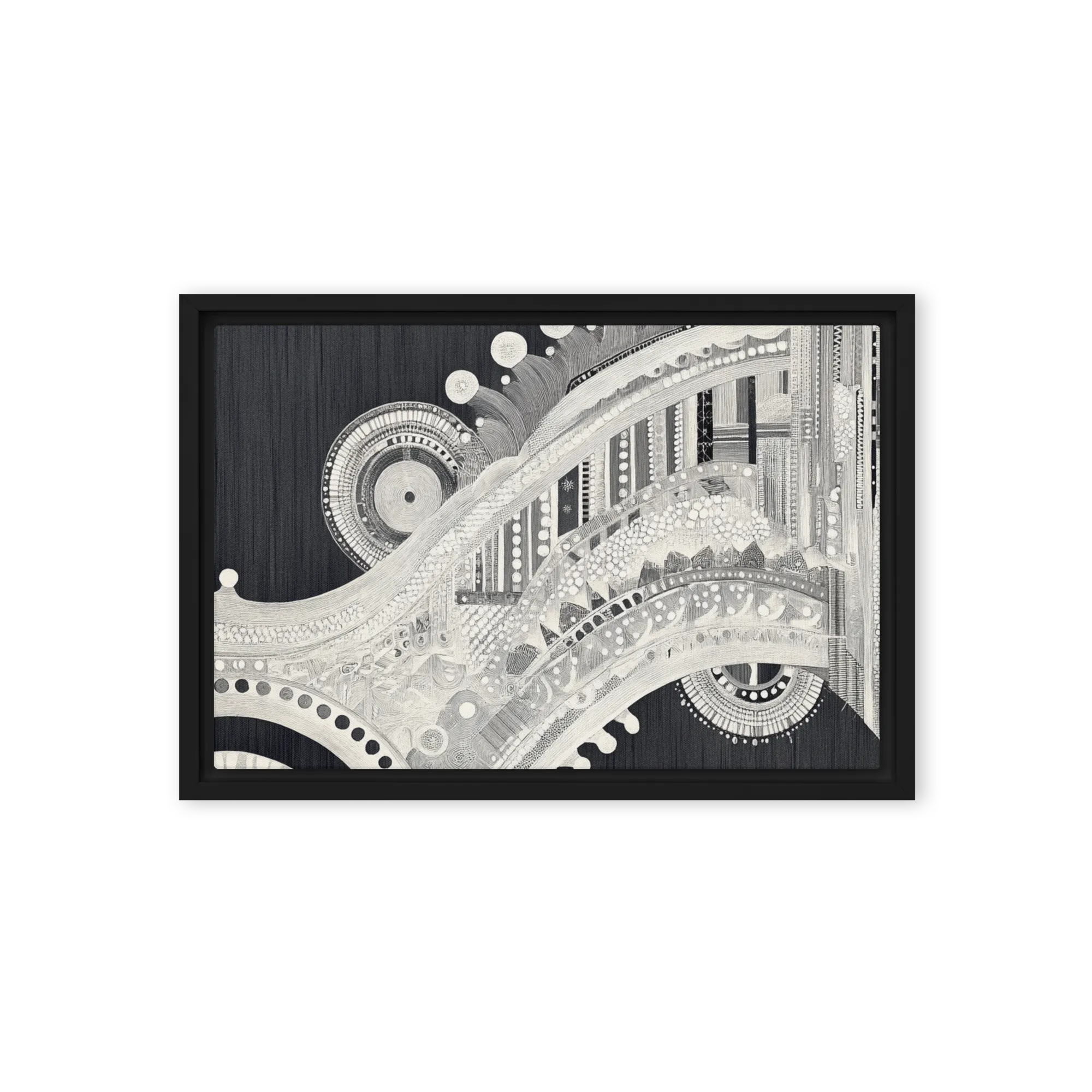 Monochrome Archways 
 Poster with Red oak Frame | 16″x 20″