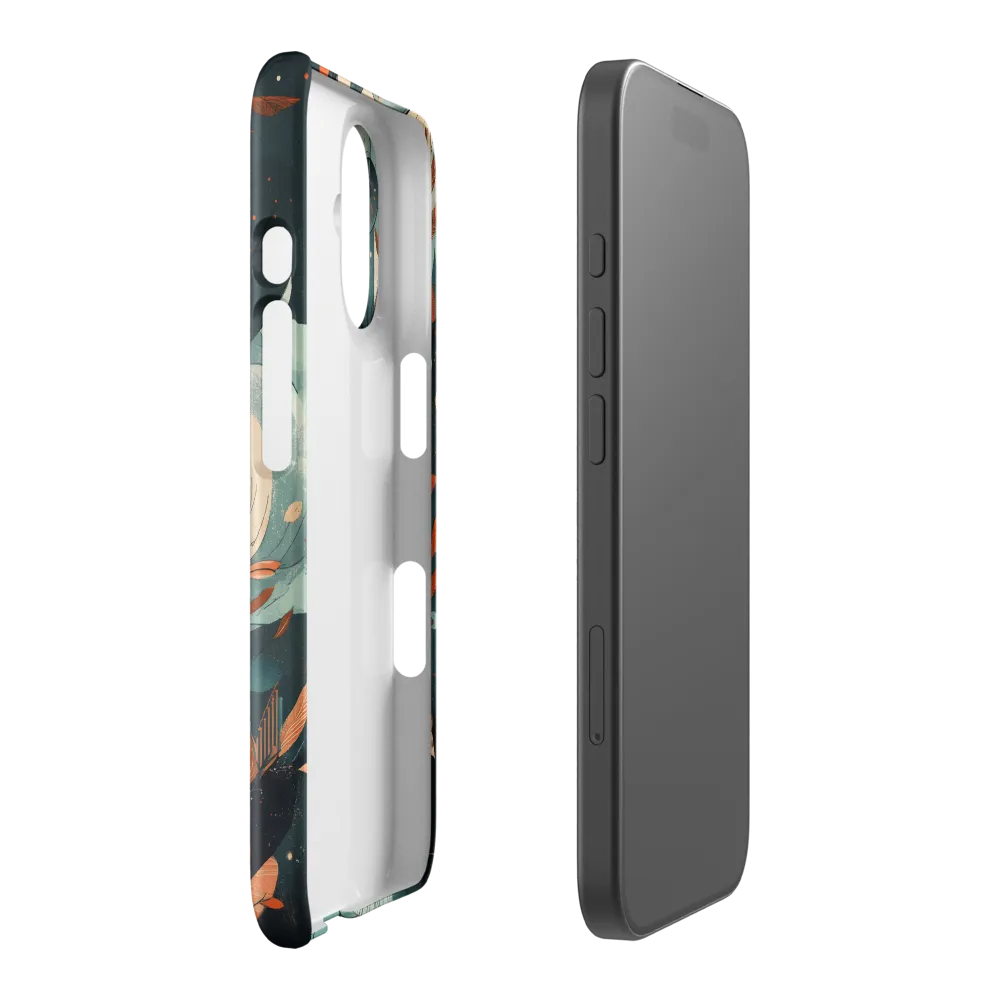 Geometric Abstraction with Organic Forms 
 iPhone 17 Pro Max | Snap Case