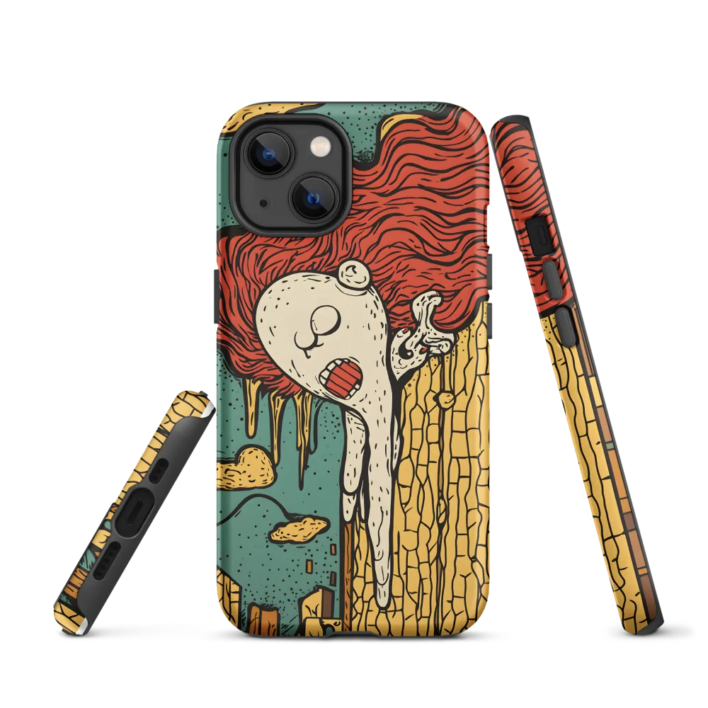 Abstract Character with Red Hair | Phone Case