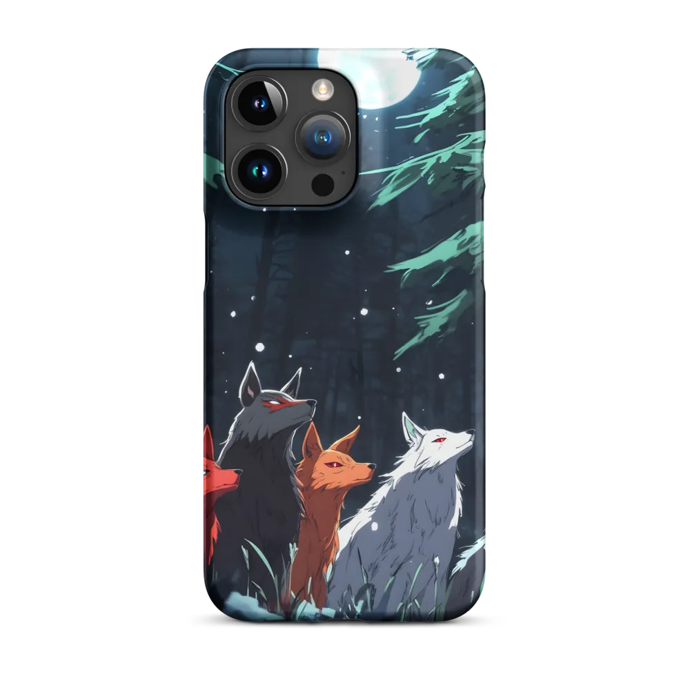 Wolves in Moonlit Forest | Phone Case