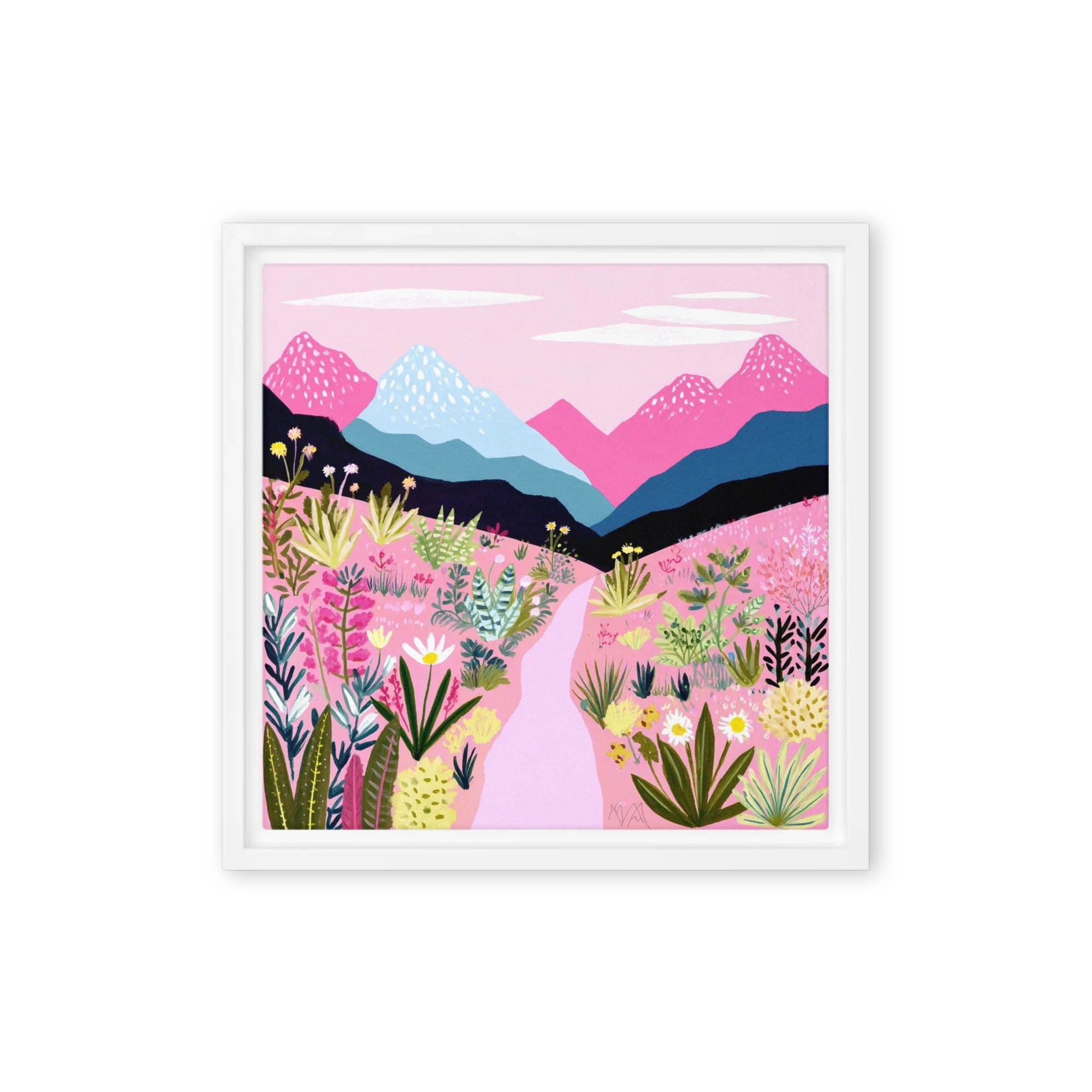 Pink Mountain Valley Path