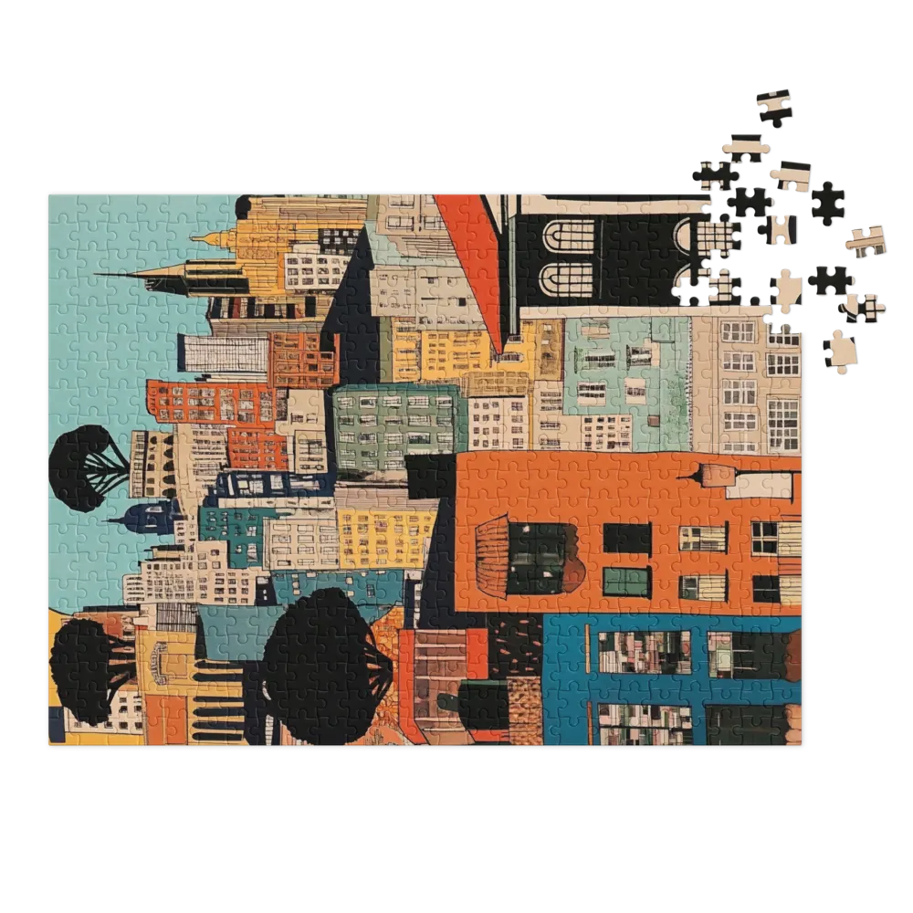 Colorful Cityscape Illustration