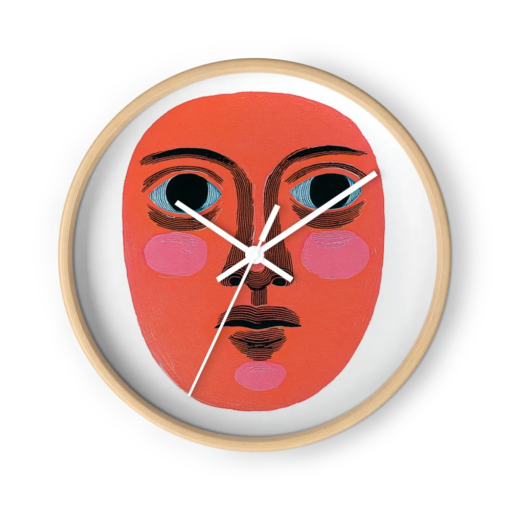 Volto Rosso | Orologio da parete