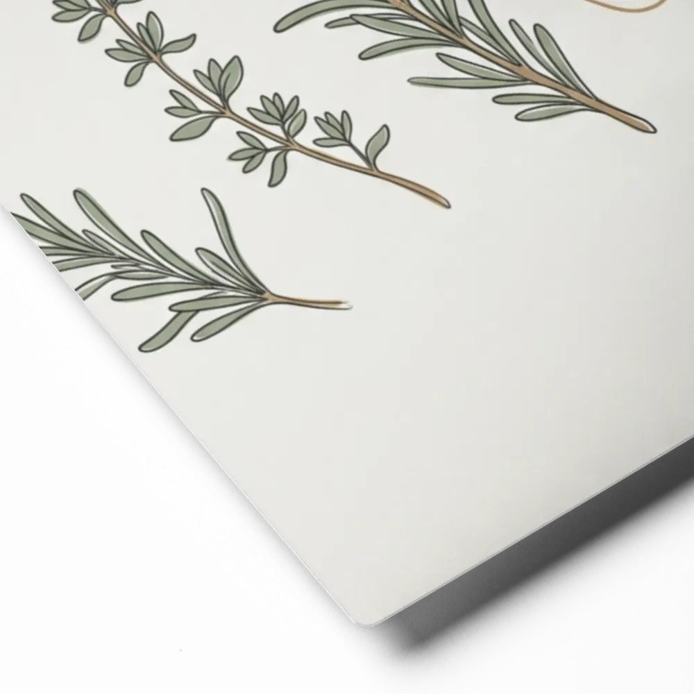 Herbal Sprigs 
 Poster with Red oak Frame | 16″x 20″