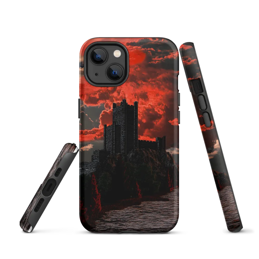 Crimson Sky Fortress | Phone Case