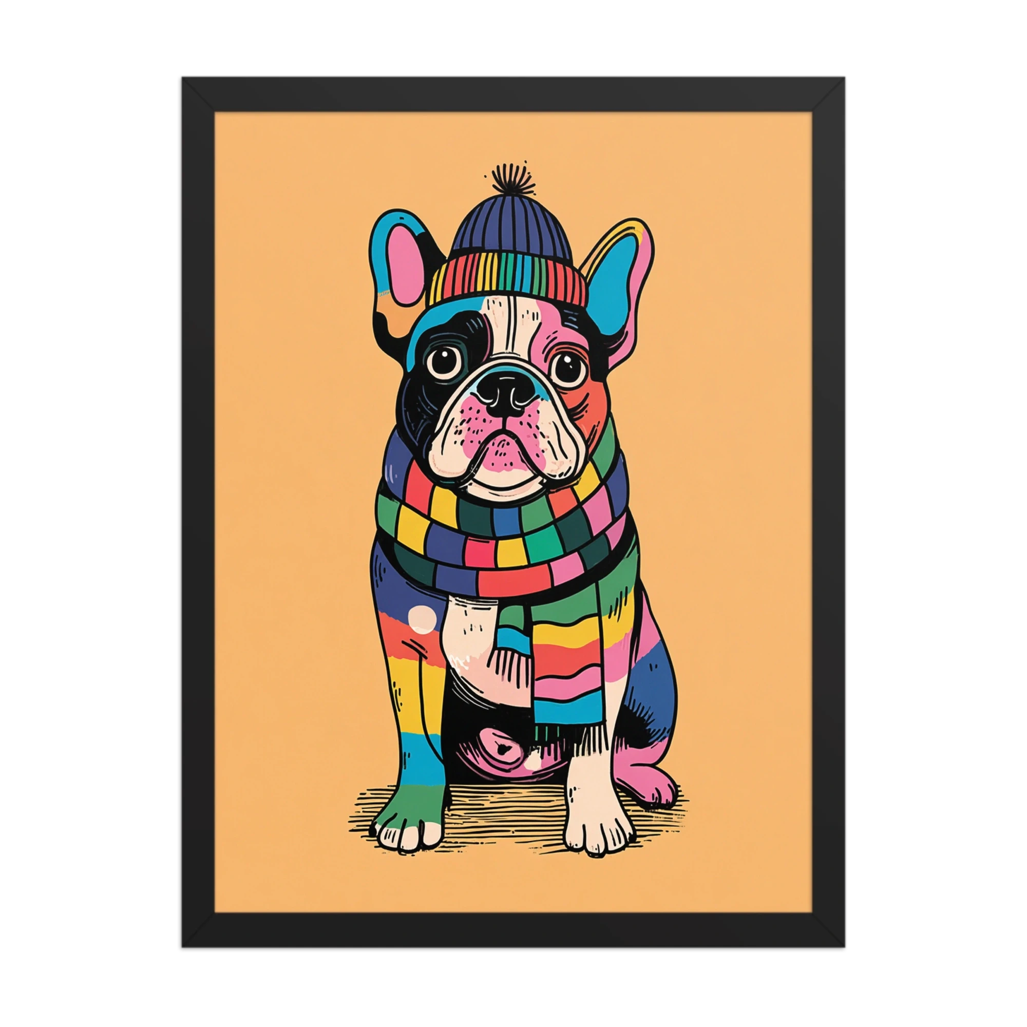 Winter Pop Art — Beanie & Scarf