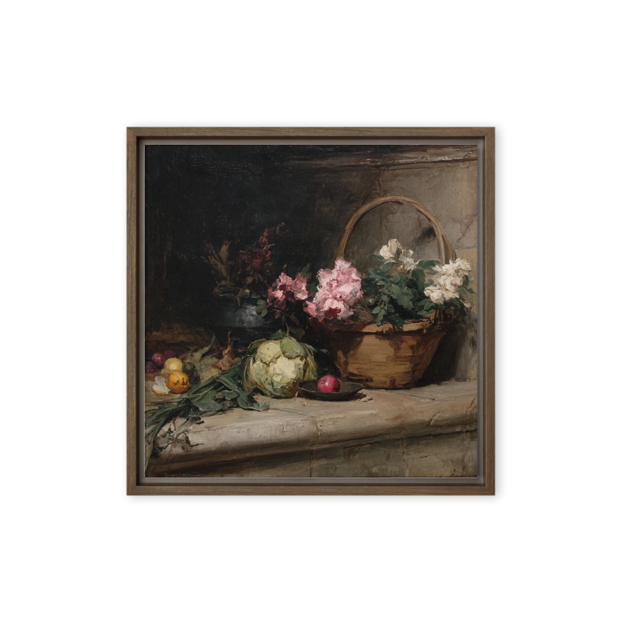 Still Life with Flowers and Cabbage