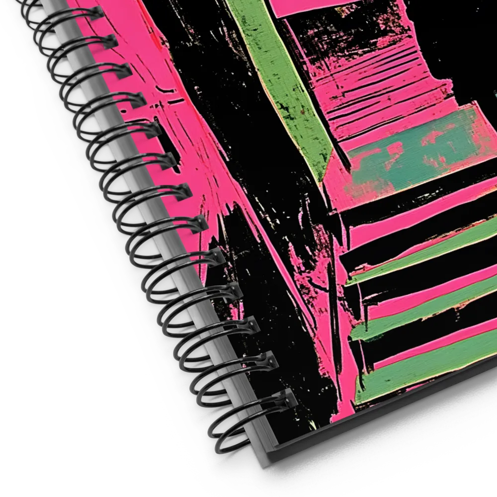 Solitary Ascent in Neon City 
 Spiral Notebook | 140 pages