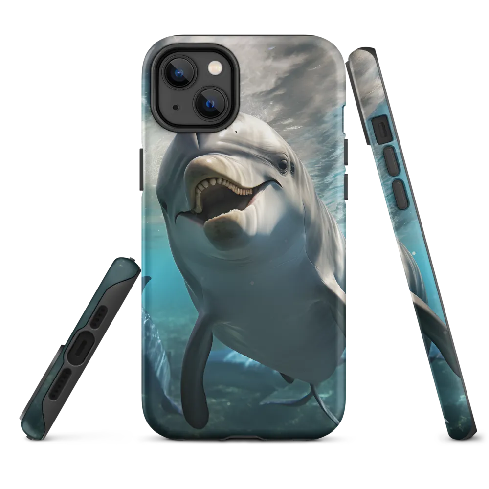 Playful Dolphin Underwater | Phone Case