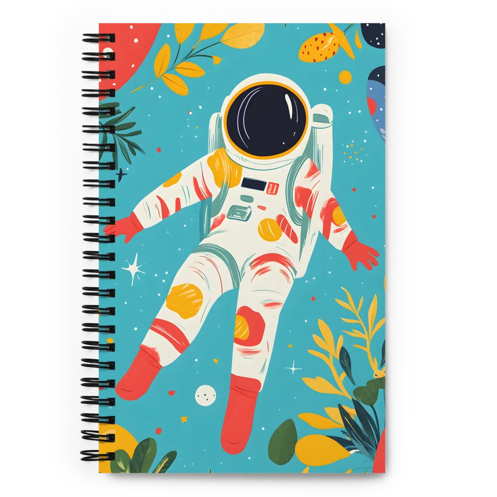 Floating in the Cosmic Garden 
 Spiral Notebook | 140 pages