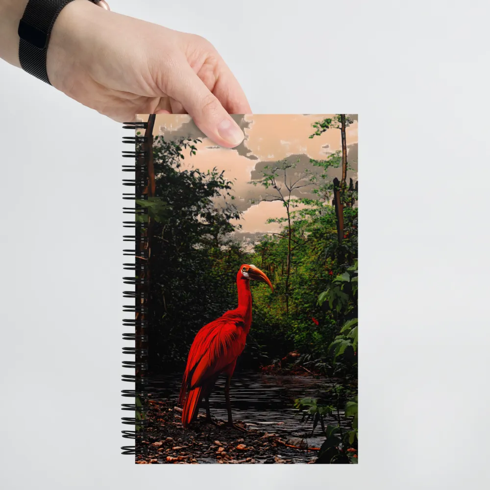 Crimson Sentinel of the Rainforest 
 Spiral Notebook | 140 pages