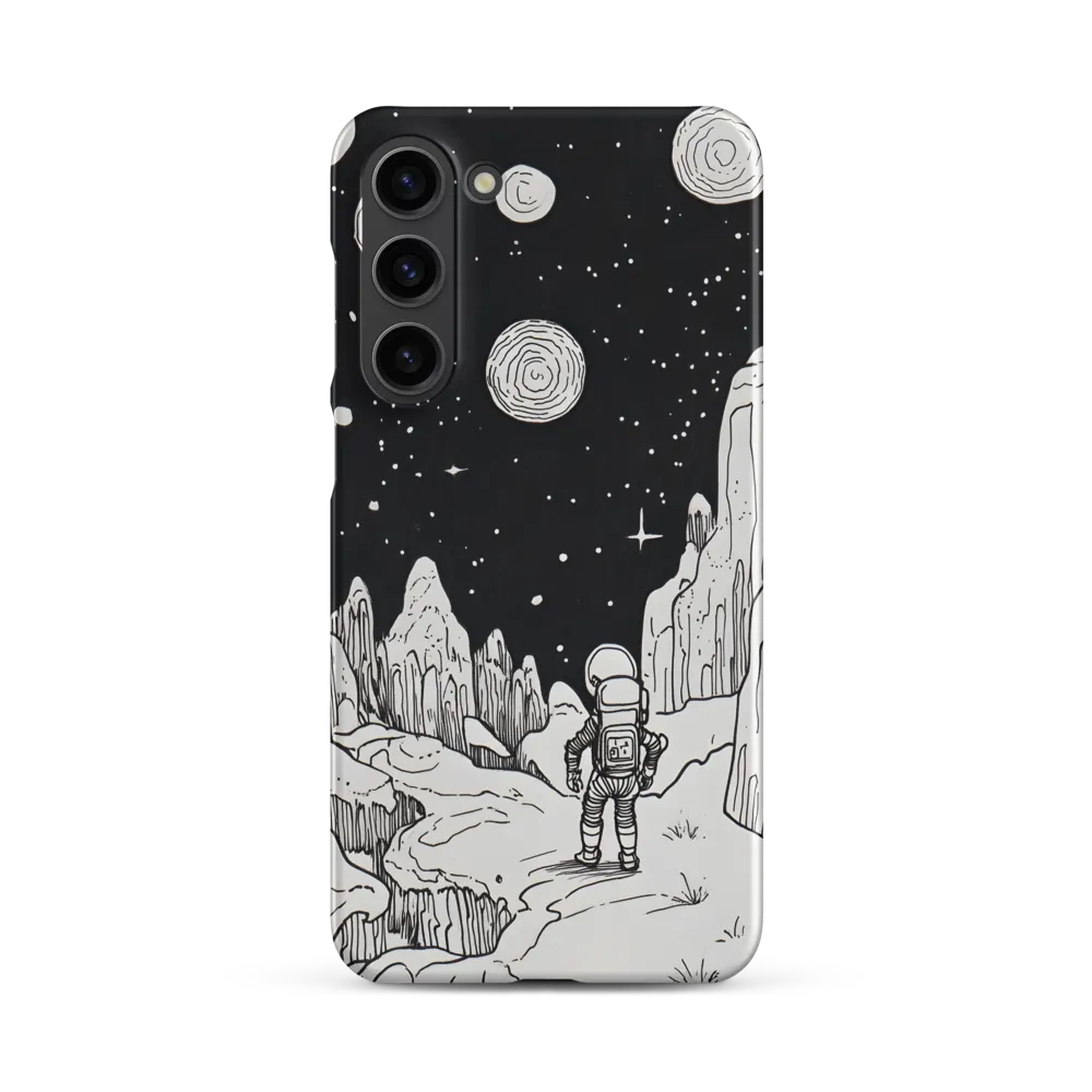 Astronaut in Rocky Alien Landscape | Phone Case