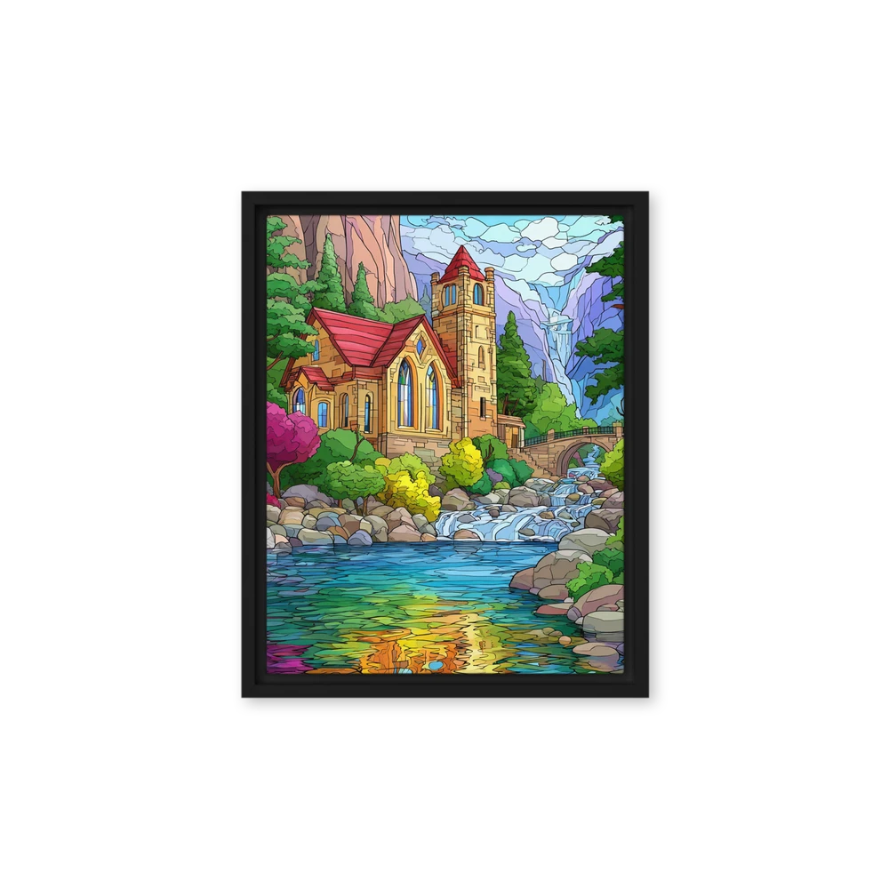 Whimsical Waterfall Sanctuary | Art Print