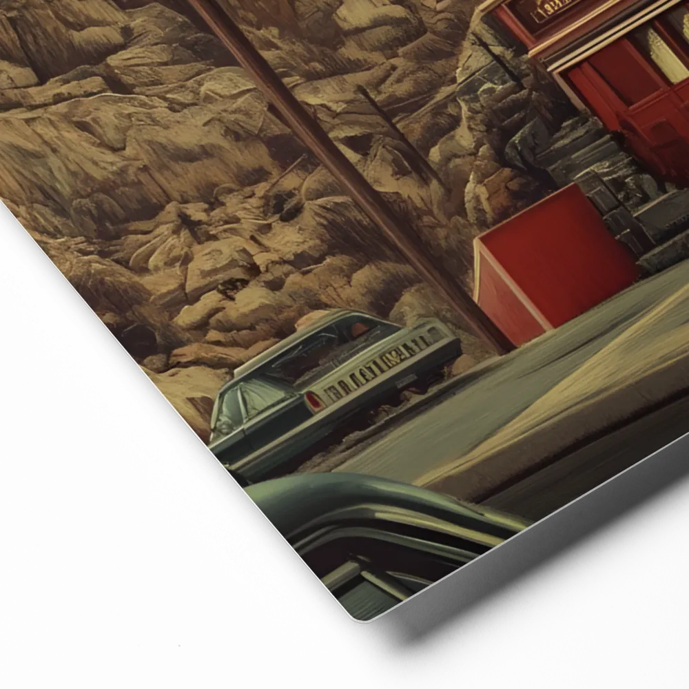 Crimson Alley Retro Ride 
 Canvas | 30″x 30″