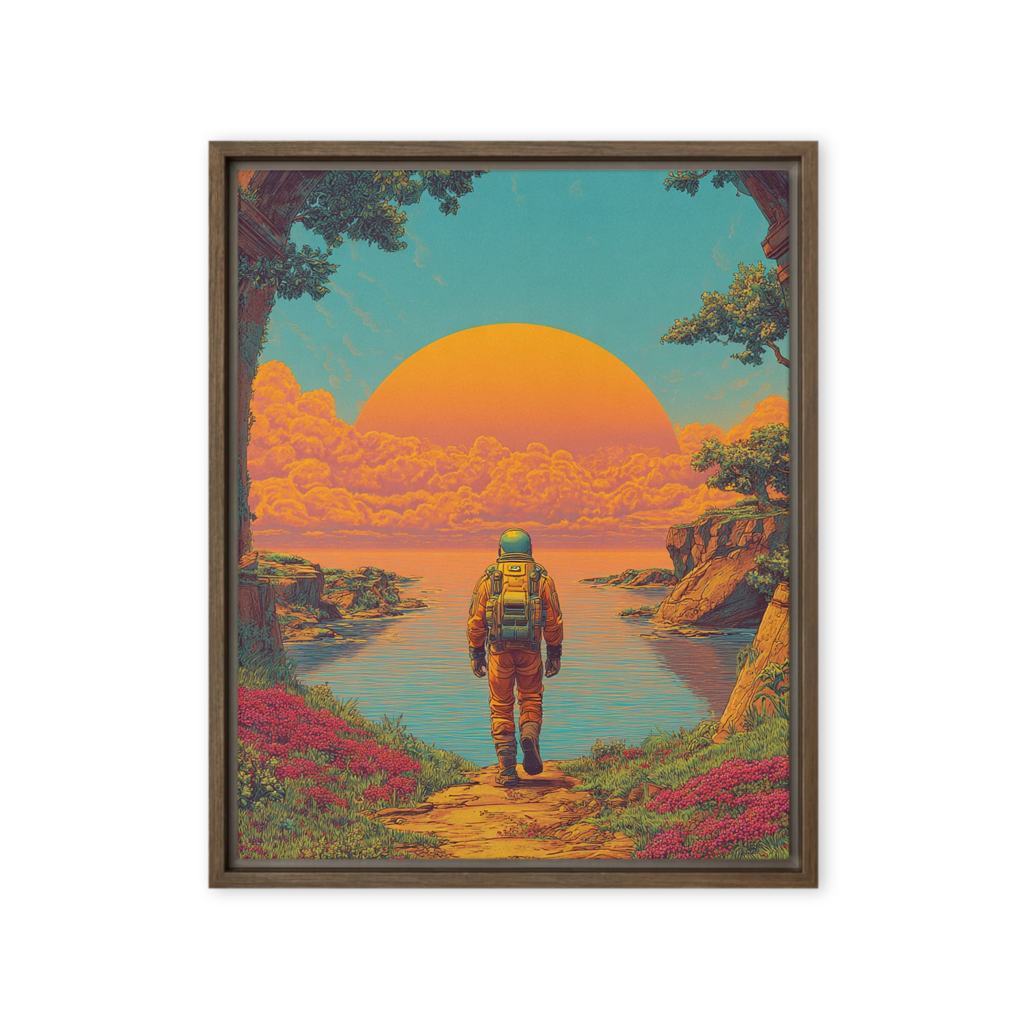 Cosmic Wanderer's Dawn | Art Print