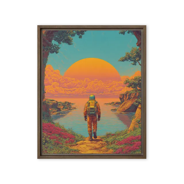 Cosmic Wanderer's Dawn | Art Print