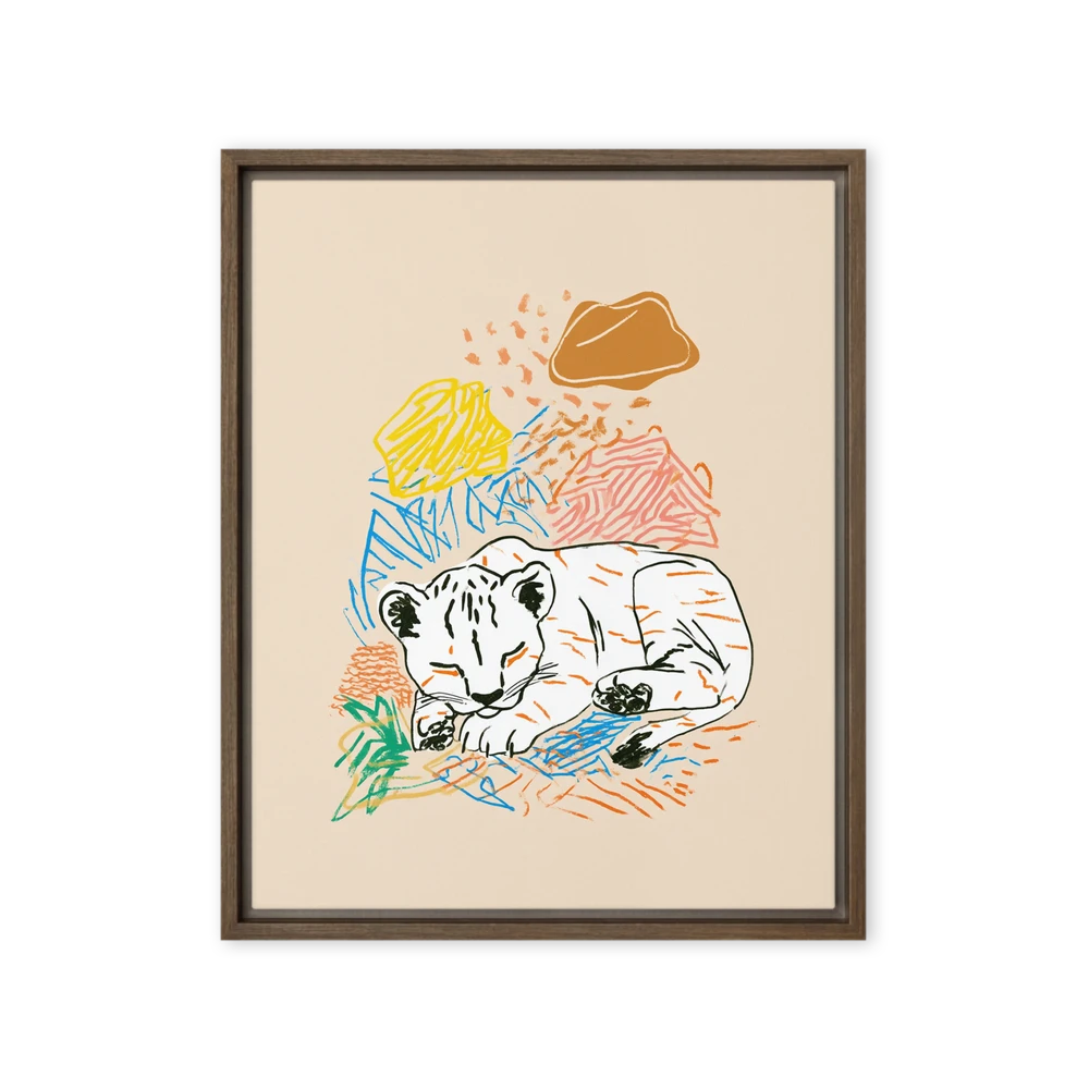 Dreaming Tiger Cub | Art Print