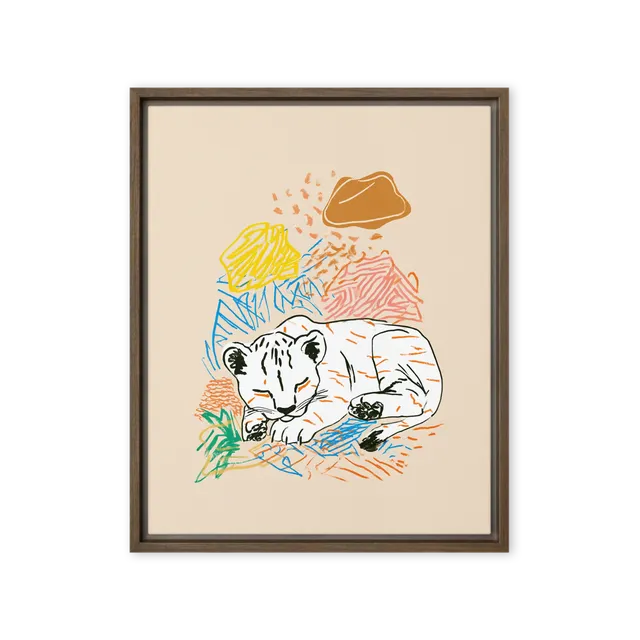 Dreaming Tiger Cub | Art Print