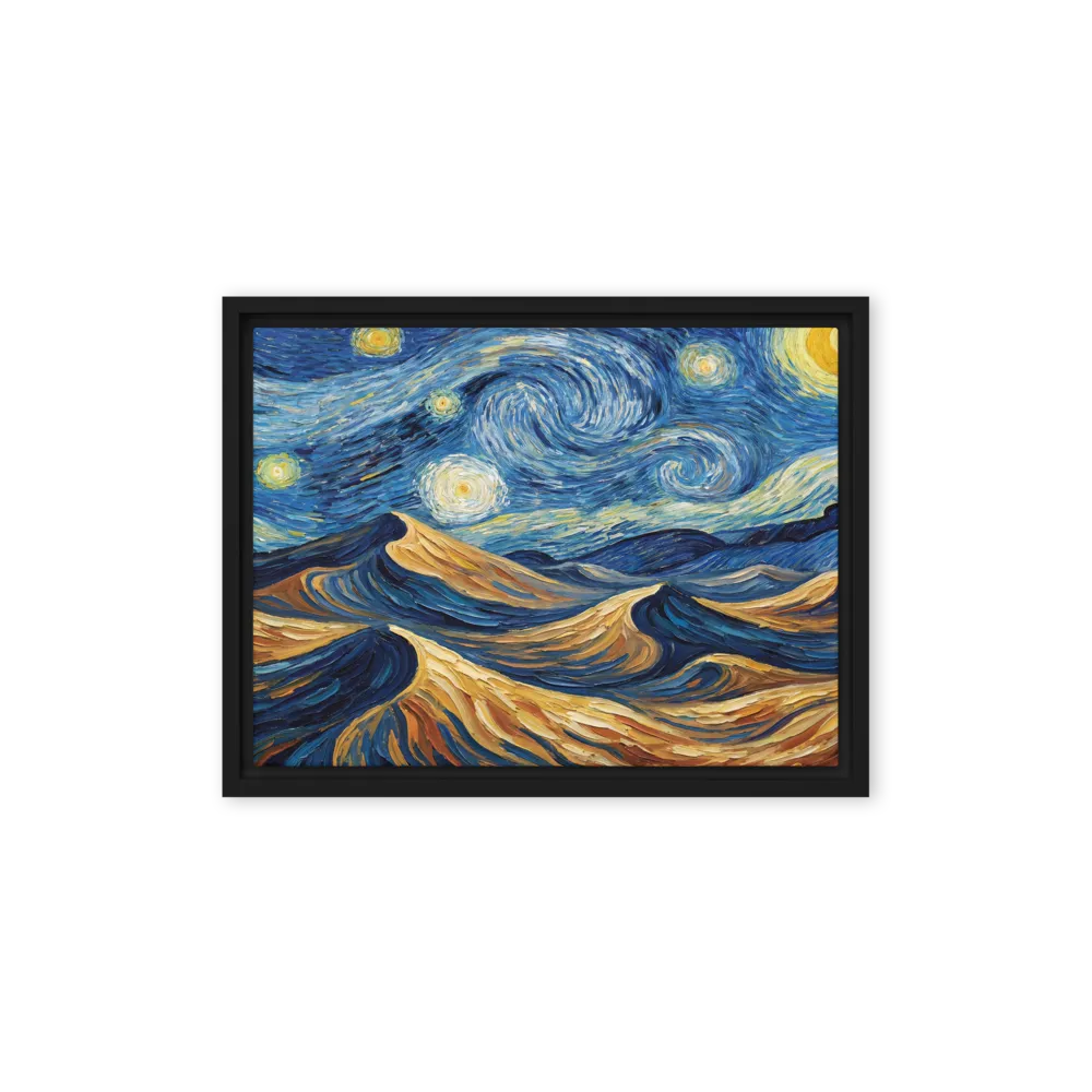 Starry Dunes Landscape 
 Canvas | 8″x 12″