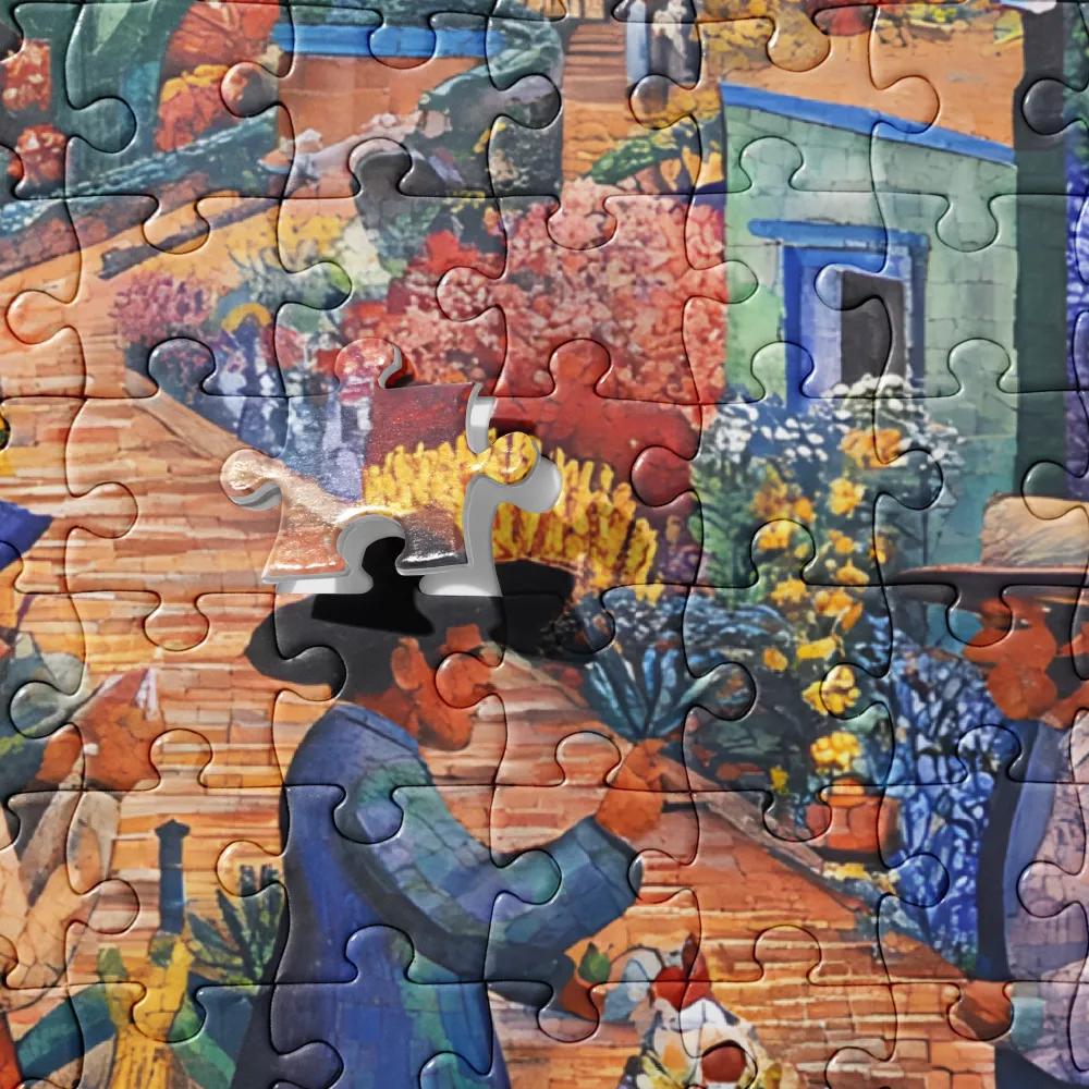 Vibrant Village Life 
 Jigsaw Puzzle