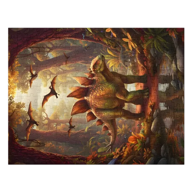Stegosaur in Autumn Glade | Jigsaw Puzzles