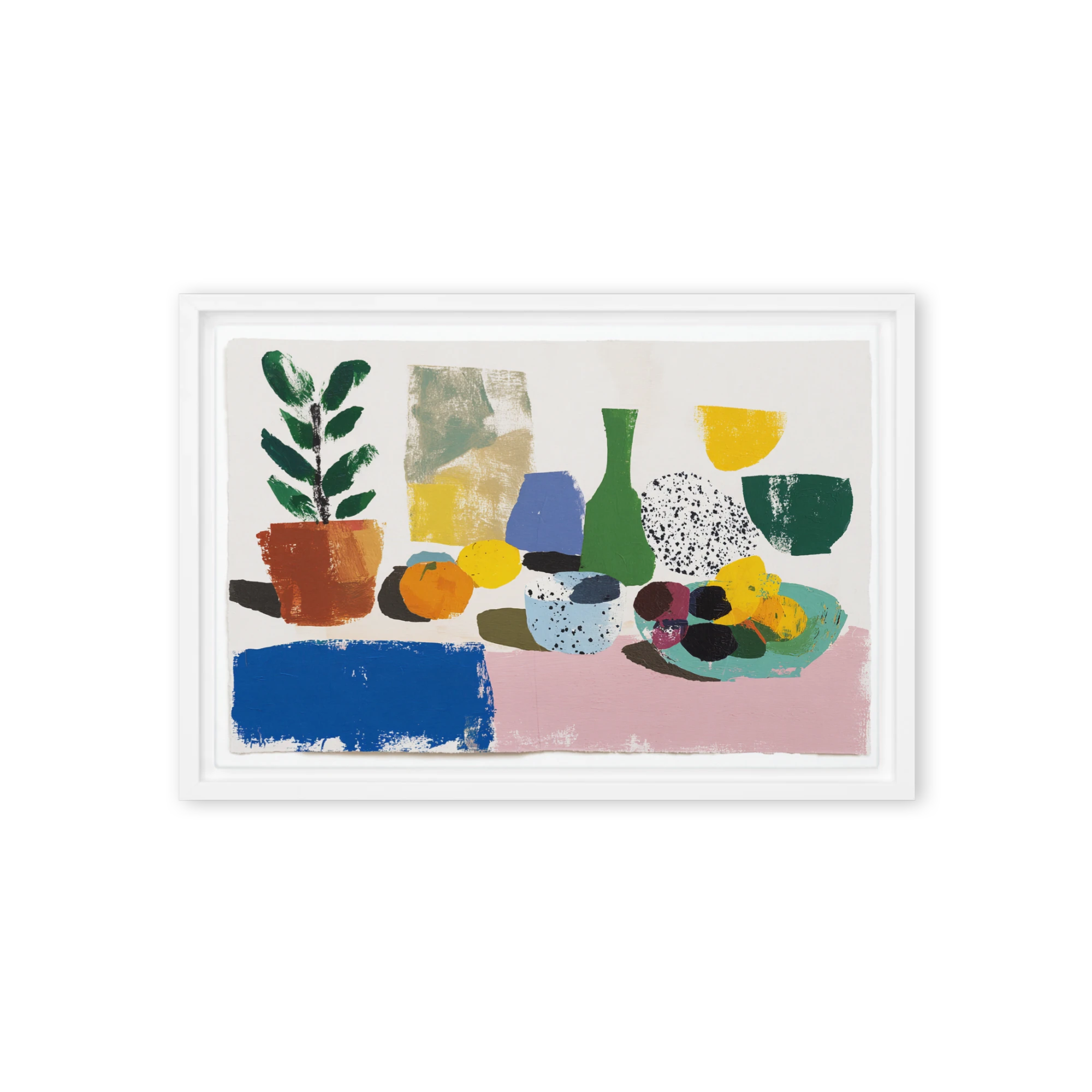 Still Life with Plant and Fruit