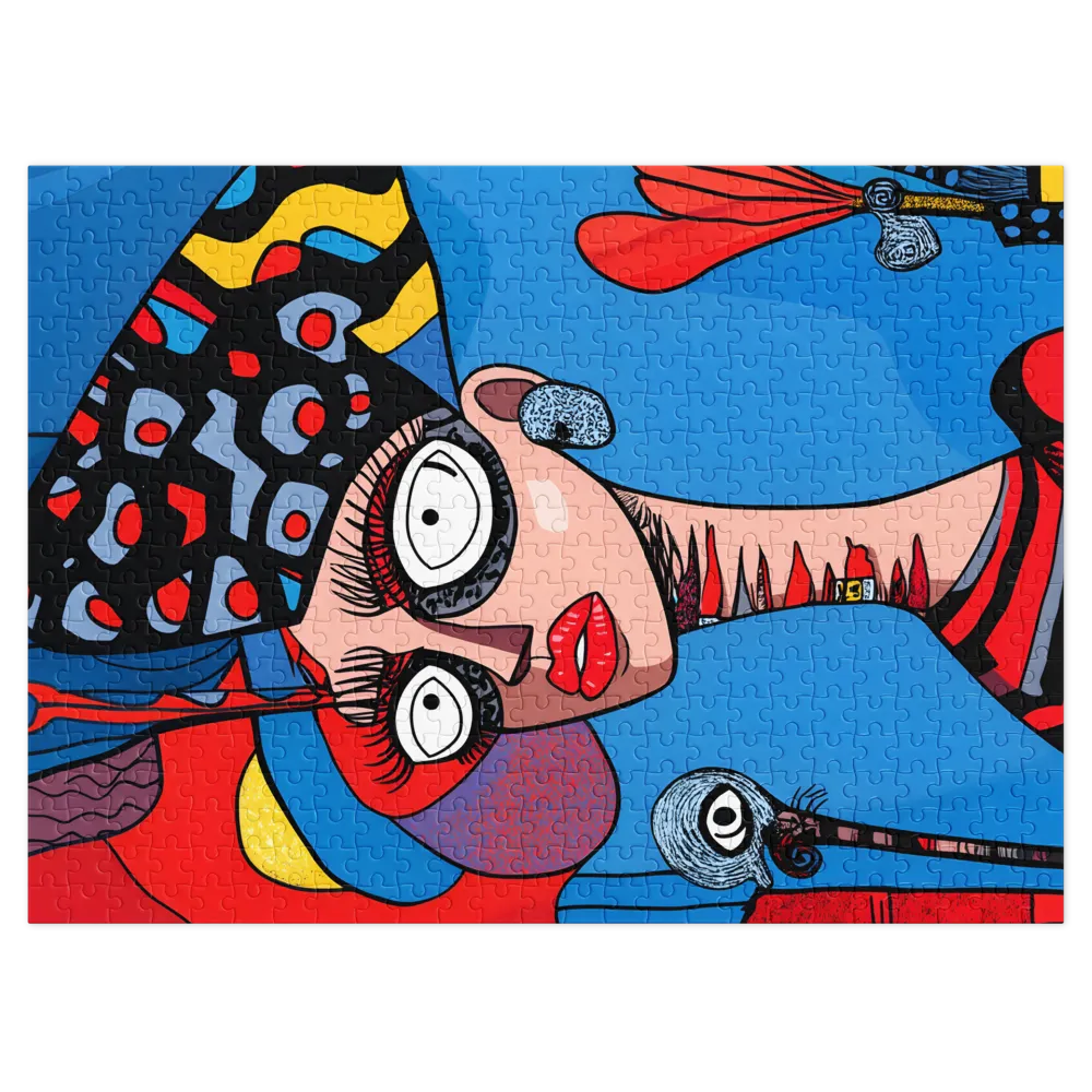 Vibrant Portrait of a Woman | Jigsaw Puzzle (252/520 pieces)