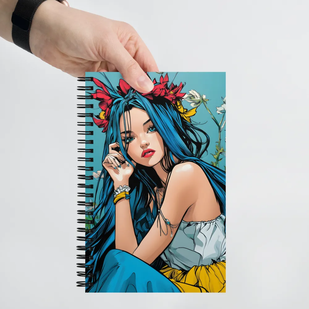 Floral Enigma 
 Spiral Notebook | 140 pages
