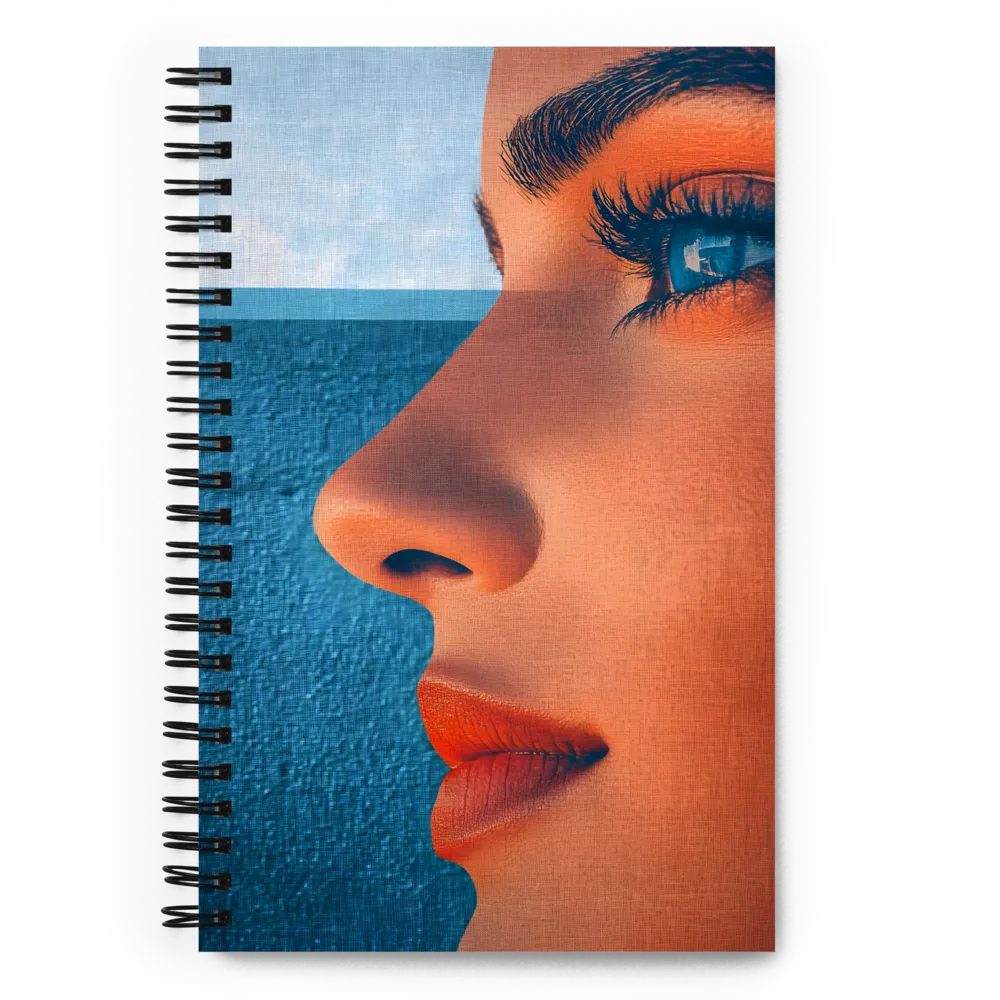 Double Exposure Portrait 
 Spiral Notebook | 140 pages
