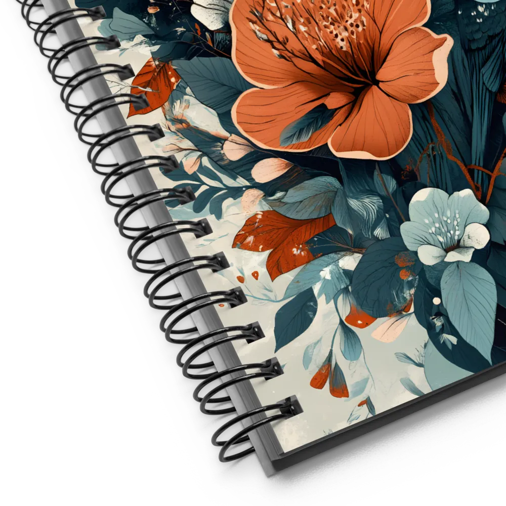 Avian Bloom Symphony 
 Spiral Notebook | 140 pages
