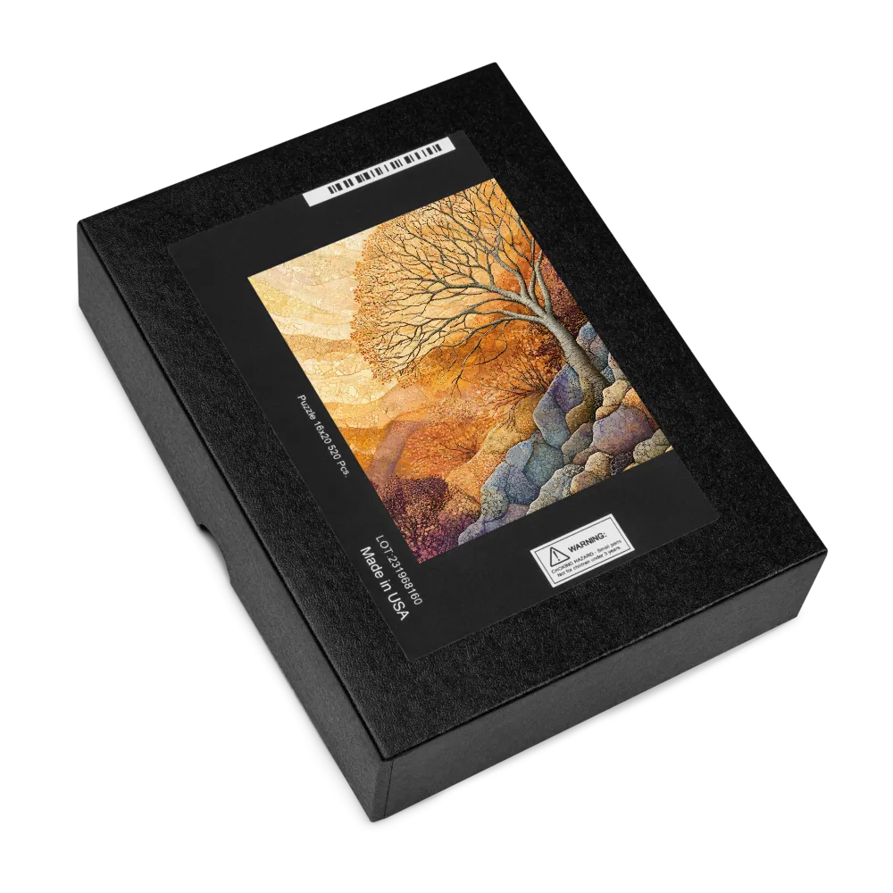 Autumnal Mosaic Tree Landscape 
 Jigsaw Puzzle