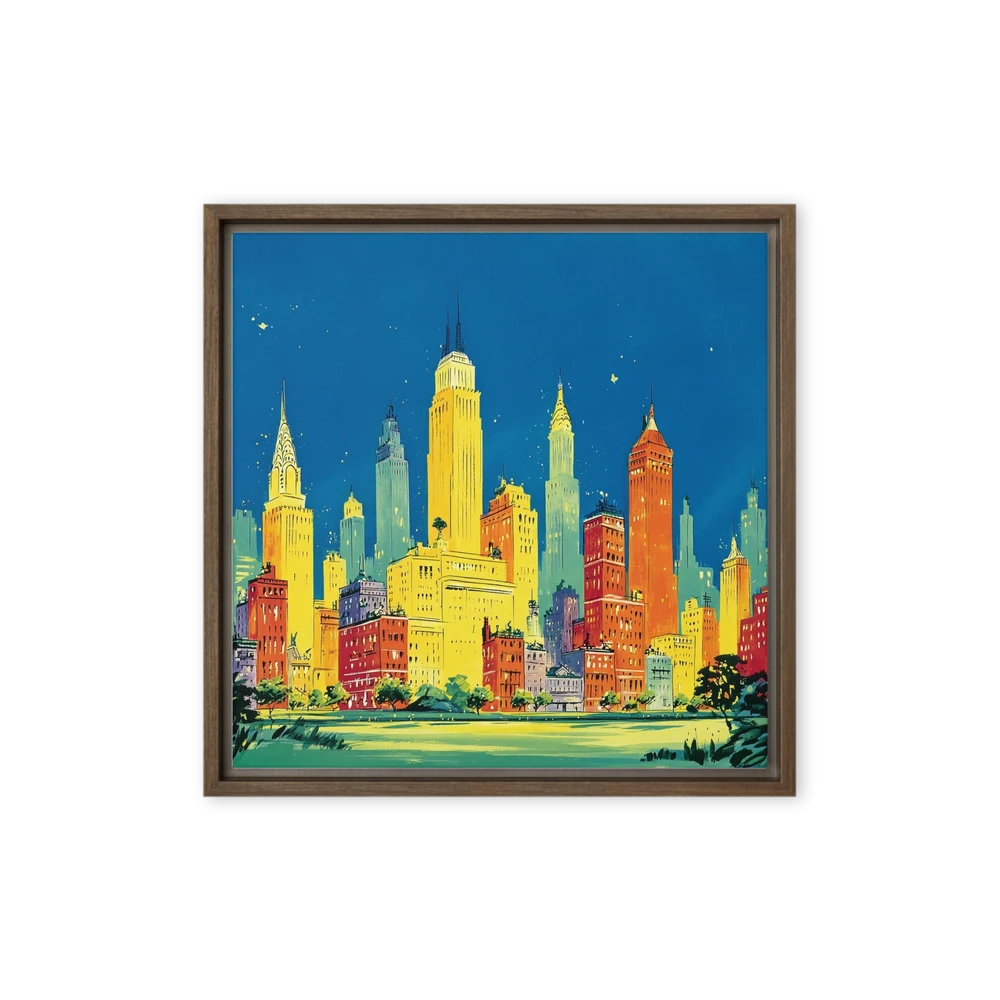 Mid-Century New York Skyline | Art Print