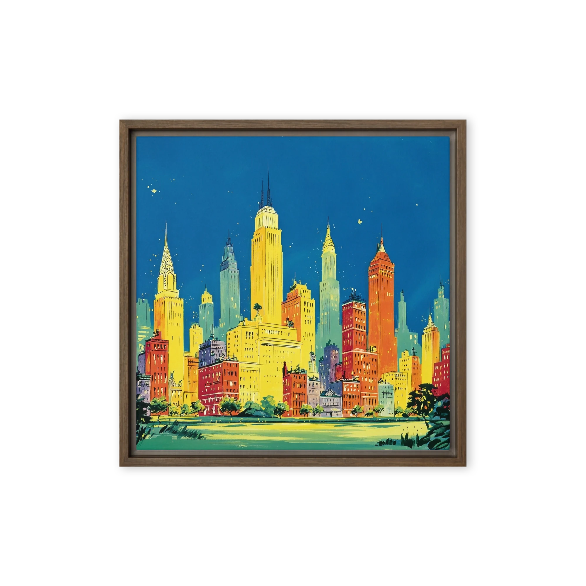 Mid-Century New York Skyline | Art Print