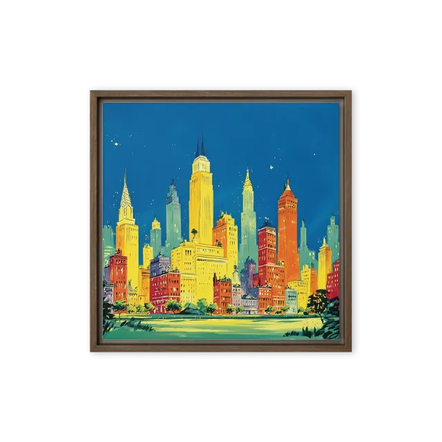 Mid-Century New York Skyline | Art Print