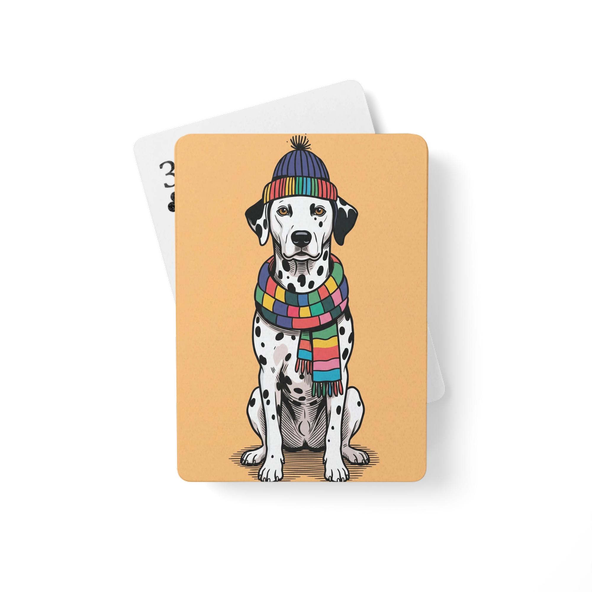 Winter Pop Art — Beanie & Scarf — Playing Cards