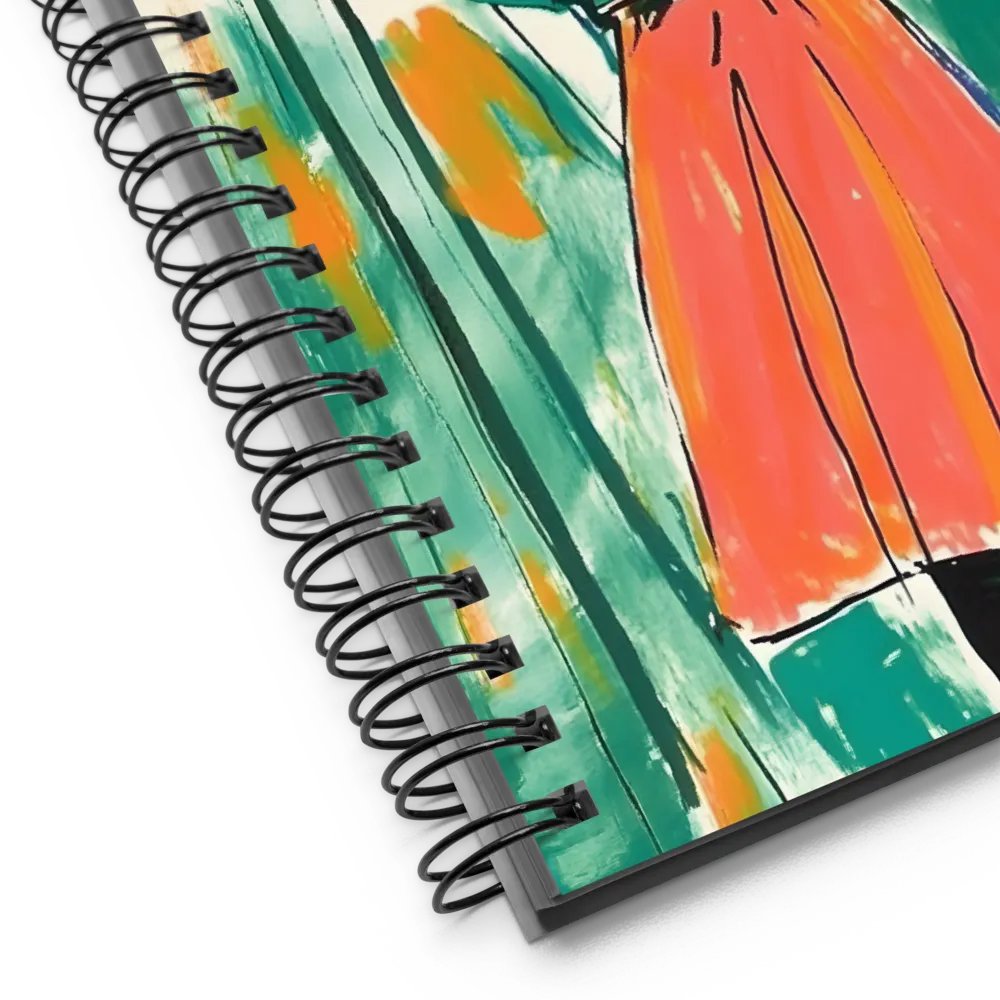 Back View Woman 
 Spiral Notebook | 140 pages