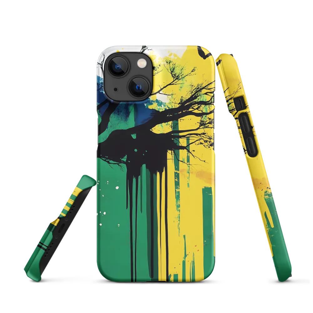 Abstract Tree with Birds Design | Phone Case
