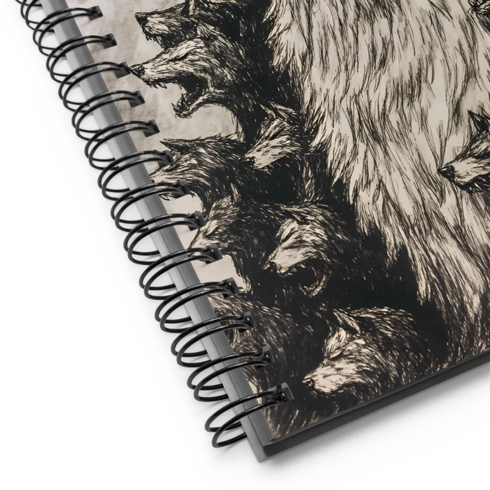 Roaring Wolf Pack 
 Spiral Notebook | 140 pages