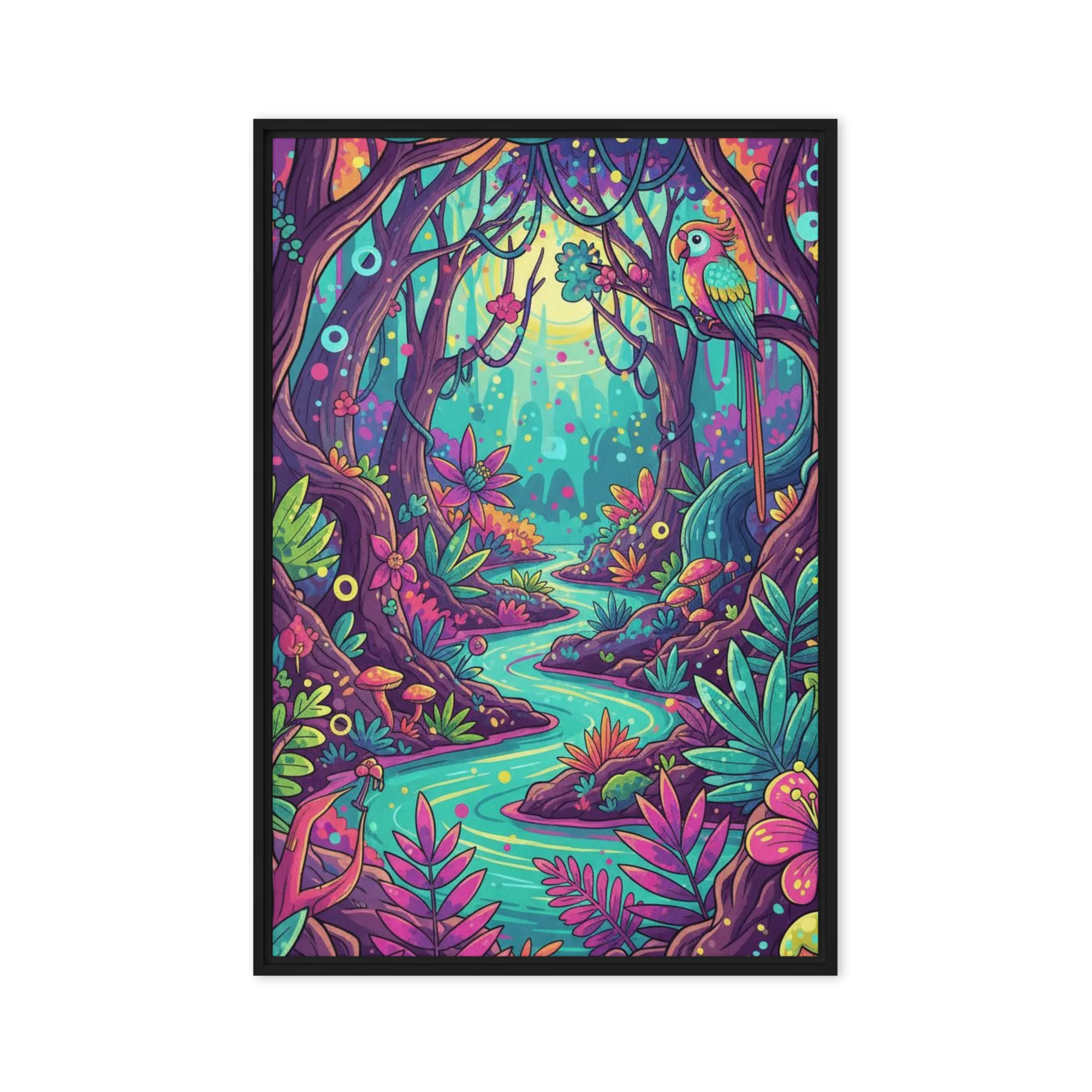 Neon River Journey