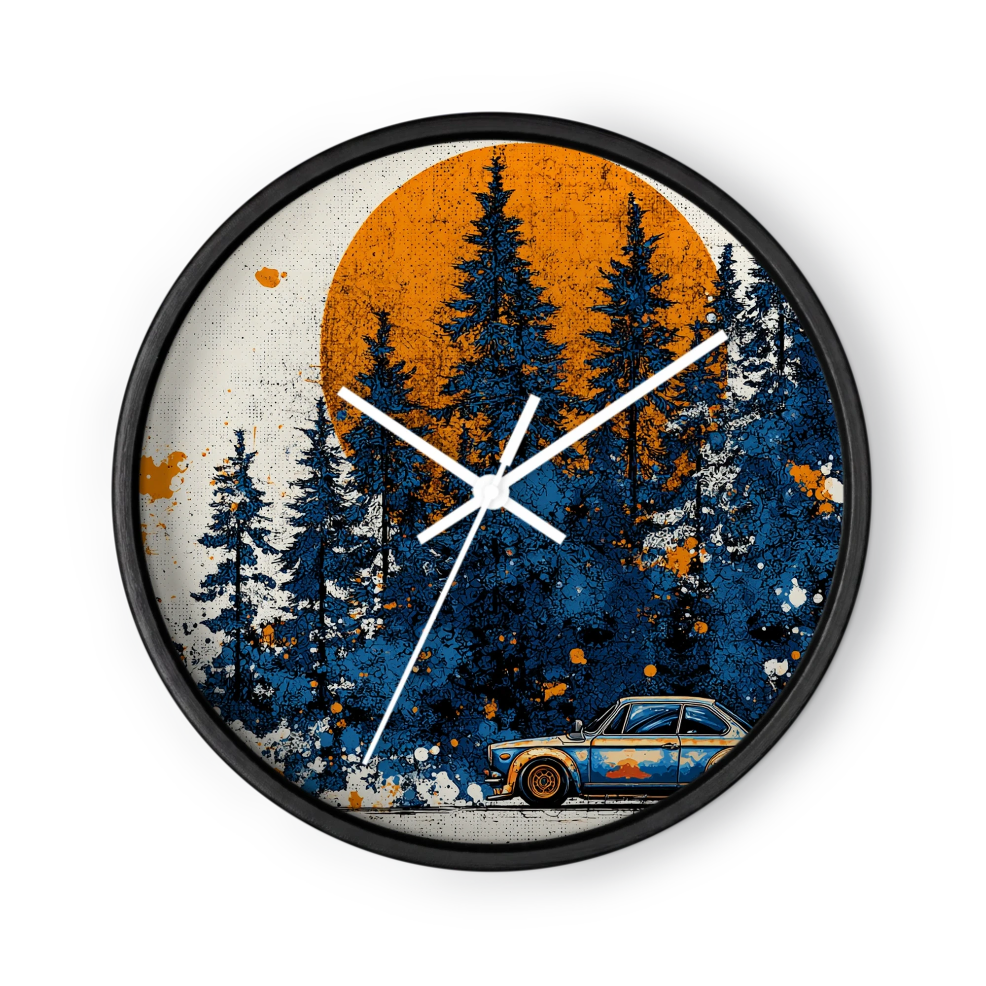 Orange Suns Behind Blue Ink — A Boat, A Pinewood