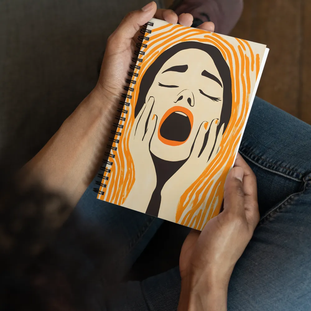 Orange Scream 
 Spiral Notebook | 140 pages